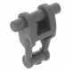 LEGO mechanikus felsőtest (droidhoz, csontvázhoz), sötétszürke (30375)